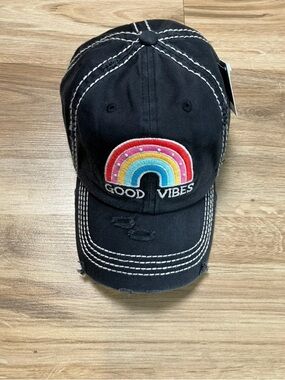 Good Vibes Rainbow Baseball Cap